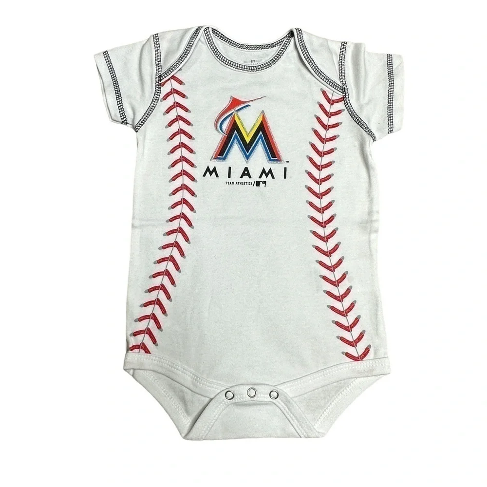 Genuine Merchandise Miami Marlins MLB bodysuits 3 pack NWT 18 months